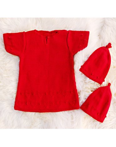 Strickmuster - Strickjacke, Kleid und Mtzen in Struktur