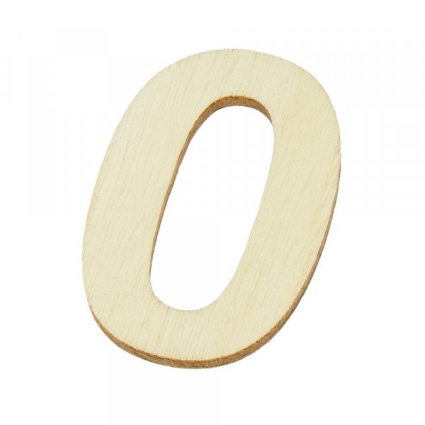 Unbehandelte Holzzahlen 40x2 mm - 0