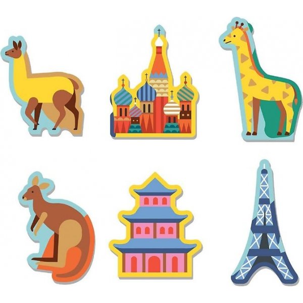 Geographie-Puzzle - Weltkarte