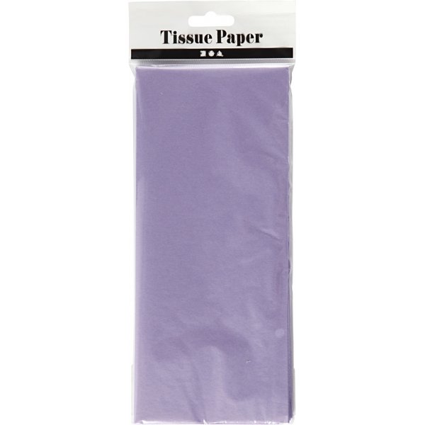 Seidenpapier - hellviolett - 50 x 70 cm - 14 g - 10 Blatt