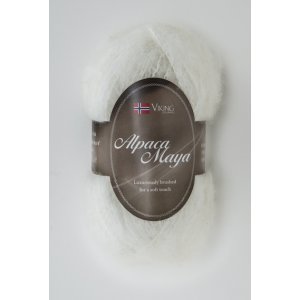 Wikingergarn Alpaka Maya 50g - Weiß (700) Wikingergarn Alpaka Maya 50g - Weiß (700)