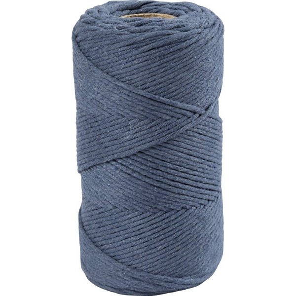Makrameegarn - Blau - 2 mm - 198 m