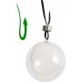 Dekokugel - transparent - 5 cm - 10 Stk