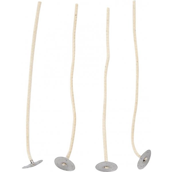 Gewachste Dochte - 10 Stück Gewachste Dochte - 10 Stück