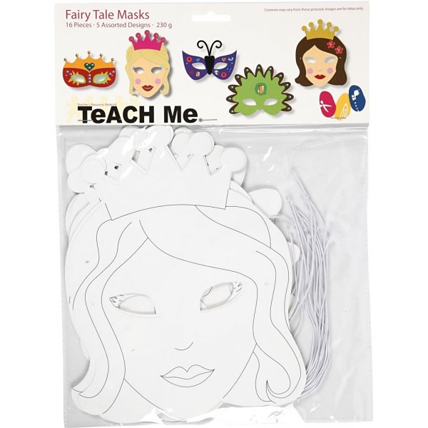 TeACH Me Adventure Masken - wei - 16 Stk