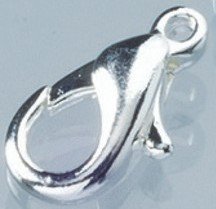 Karabiner 13 mm - versilbert Karabiner 13 mm - versilbert
