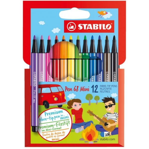 Fasermaler Pen 68 Mini - 12er-Pack