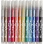 Colortime Glitzermarker - gemischte Farben - 2 mm - 12 Stk