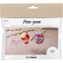 Mini DIY Kit Pompom, bunt, Ei