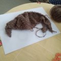 Kundenbild DROPS Alpaca Bouclé Mix Garn - 50 g - Braun (0602)