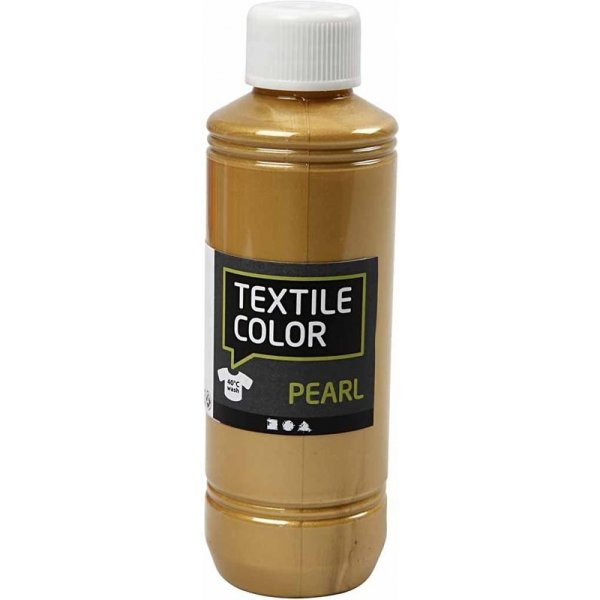 Textilfarbe - Gold - Perlmutt - 250 ml