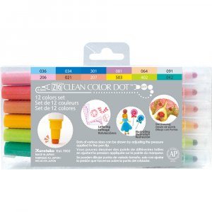 Journalstift ZIG Clean Color Dot - 12 Farben Journalstift ZIG Clean Color Dot - 12 Farben