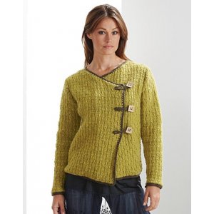 Strickanleitung - Gestrickter Wickel-Cardigan mit Strukturmuster Strickanleitung - Gestrickter Wickel-Cardigan mit Strukturmuster