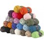 Melbourne-Wollgarn - gemischte Farben - 24 x 50 g