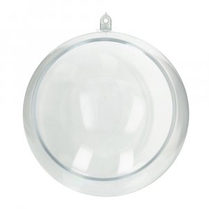 Kunststoffform 120 mm - glasklare Kugel, einseitig offen (S Kunststoffform 120 mm - glasklare Kugel, einseitig offen (S