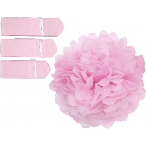 Papierpompons - hellrot - 3 Stk Papierpompons - hellrot - 3 Stk