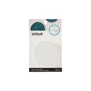 Keramikuntersetzer Cricut rund 4er-Pack - Weiß Keramikuntersetzer Cricut rund 4er-Pack - Weiß