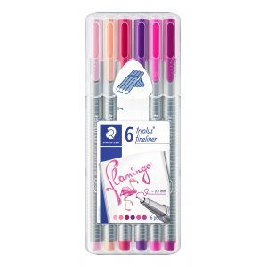 Fineliners Triplus 0,3 mm Flamingo - 6 Stifte Fineliners Triplus 0,3 mm Flamingo - 6 Stifte