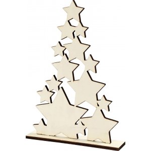 Weihnachtsbaum aus Sternen - 21,5 x 29,8 cm Weihnachtsbaum aus Sternen - 21,5 x 29,8 cm
