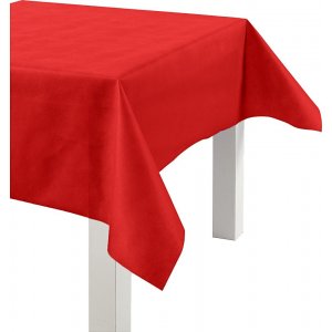 Tischdecke aus Stoffimitat - rot - 10 m Tischdecke aus Stoffimitat - rot - 10 m