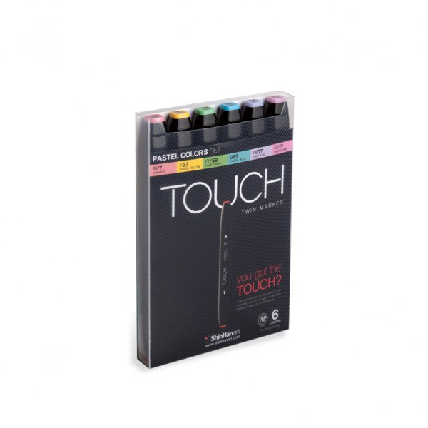 Touch Twin Marker 6 Stck - Pastellfarbe