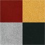 Stempelkissen 3,5 x 3,5 cm - Gold - Blattgrn - Weihnachtsrot - Silber - 4 Stk