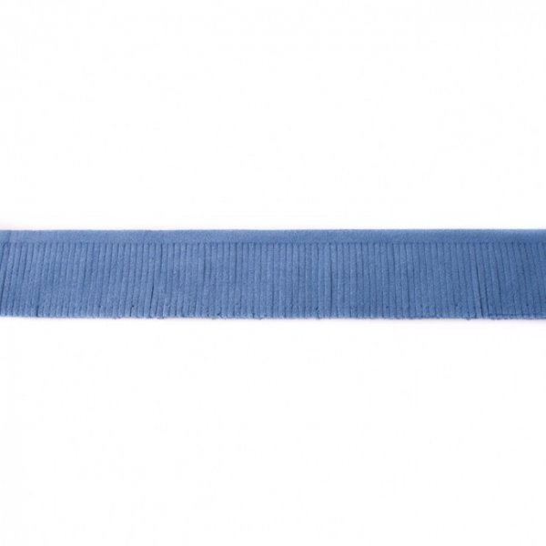 Bordre mit Fransen - Wildleder - 3 cm