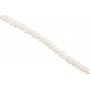 Swasserperlen auf Draht - 4-6 mm - Perlmutt - 40 cm