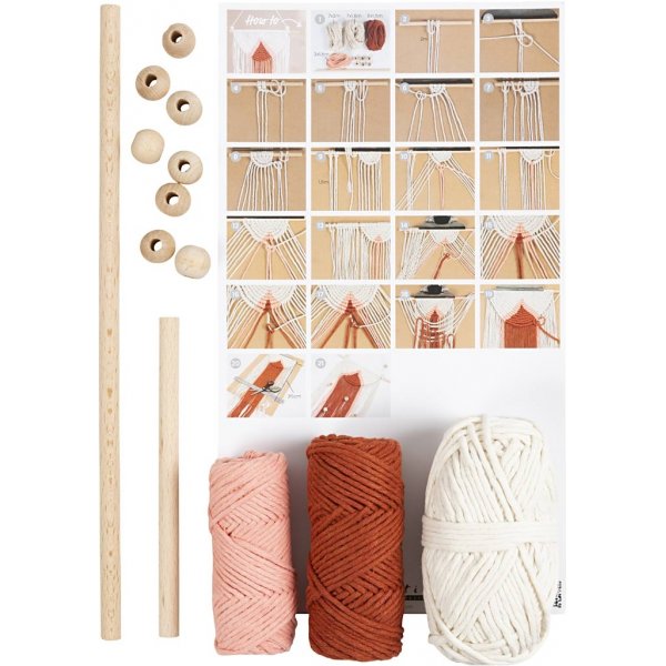 DIY Kit Makramee - Wanddekoration