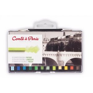 Die Pastellkreide Conté á Paris Carre - Landschaft Die Pastellkreide Conté á Paris Carre - Landschaft