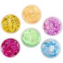 Glitzerknete, gemischte Farben, 6x20 ml