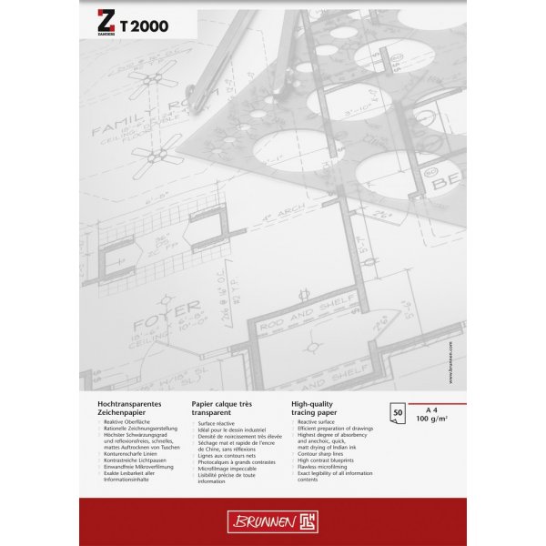 Skizzenblock - A4 100g T2000 (50 Seiten)
