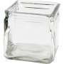 Quadratische Teelichthalter - 10 x 10 cm - 12 Stk