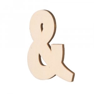 Unbehandeltes Holzsymbol 80x5 mm - & Unbehandeltes Holzsymbol 80x5 mm - &