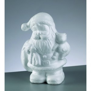Styroporform 180 mm - Weihnachtsmann mit Bär Styroporform 180 mm - Weihnachtsmann mit Bär