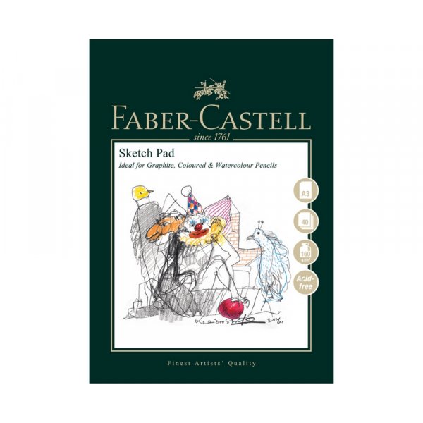 Zeichenblock Faber-Castell 160gr geleimt - A3