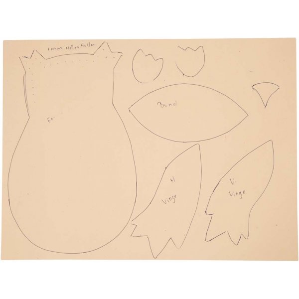 Dekogummi - gemischte Farben - A4 - 30 Stk