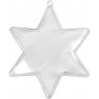 Deko-Stern - transparent - 5 Stk