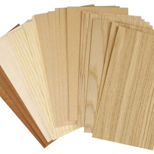 Holzfurnier - 12 x 22 cm - 30 Blatt