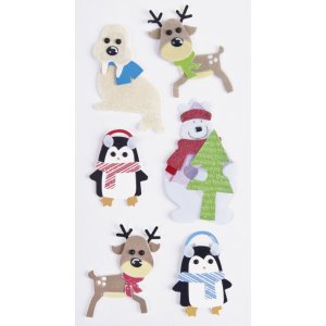Aufklebermix - Weihnachtstiere Aufklebermix - Weihnachtstiere