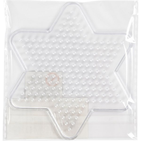 Perlenteller - klar - Stern