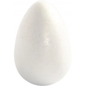 Frigolit-Eier - Weiß - H12 cm - 5 Stk Frigolit-Eier - Weiß - H12 cm - 5 Stk