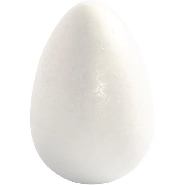 Frigolit-Eier - Wei - H12 cm - 5 Stk