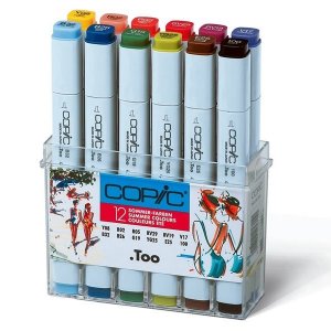Copic Marker-Set - 12 Stifte - Sommerfarben Copic Marker-Set - 12 Stifte - Sommerfarben