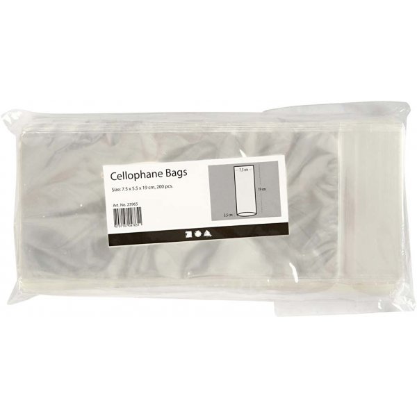 Zellophantten fr Karten 7,5 x 5,5 cm - 200 Stk
