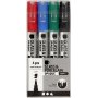 Glas- und Porzellanmarker - Schwarz - Blau - Grn - Rot - halbopak - 1-2 mm - 4 Stk
