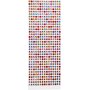 Strassaufkleber - gemischte Farben - 10 Blatt