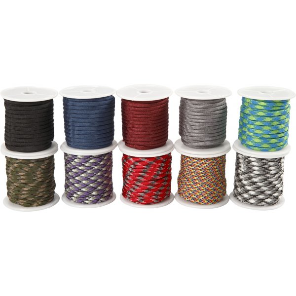 Krawattenschnur - gemischte Farben - 10 x 10 m