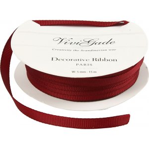 Ripsband - rot - 15 m Ripsband - rot - 15 m