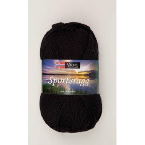 Wikingergarn Sportlappen 50g - Schwarz (550) SR Wikingergarn Sportlappen 50g - Schwarz (550) SR